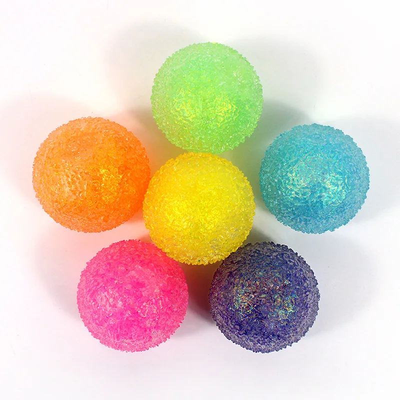 Boîte de jouets sensoriels anti-stress en forme de boulette scintillante, jouet à presser en pâte colorée et chatoyante, cadeau idéal