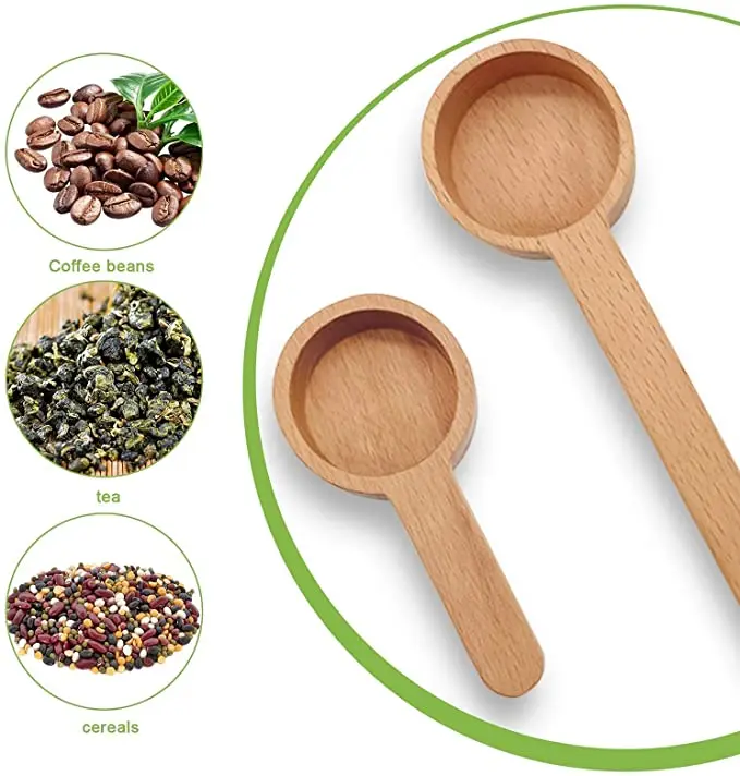 Wooden Measuring Coffee Scoop Set Ground Coffee Coffee Spoon In Walnut Wood Wooden  Measuring Tablespoon For Coffee Beans, Ground Beans, Protein Powder,  Spices, Tea 