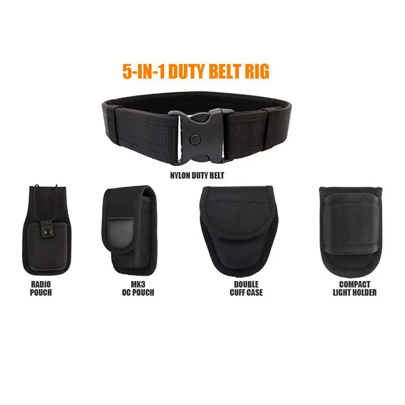 High Quality Modular Equipment Multifunctional Security Duty Equipment Mountaineering Duty Web Belt Kit with Duty Tactical Belt