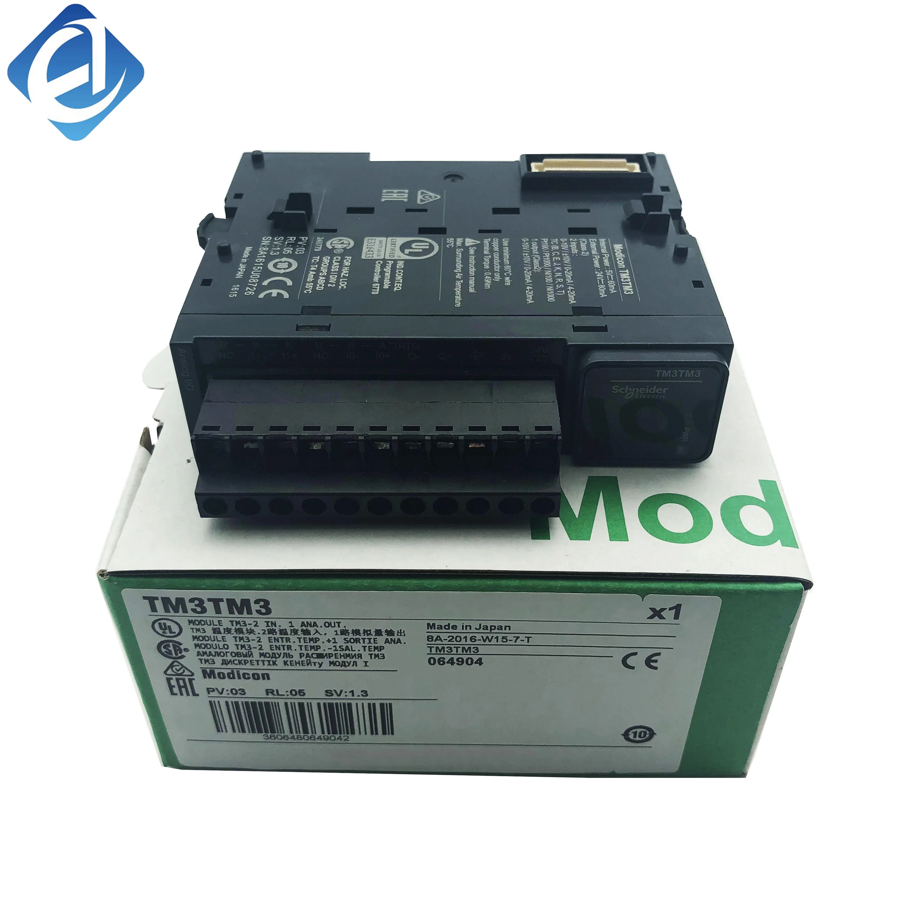 New Original TM3TM3 TM3 series expansion module for Modicon PLC. It provides multi-channel temperature acquisition function, high measurement accuracy and strong anti-interference ability. Compatible with