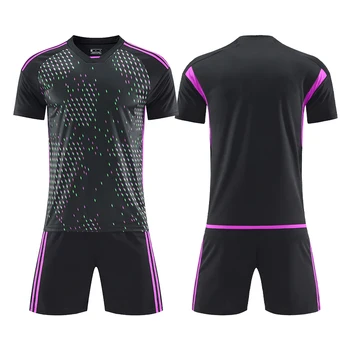 Hot Selling 100% Polyester Soccer Jersey for Adults Green Sports Top Automated Cutting Sublimation Techniques Teams Uniforms