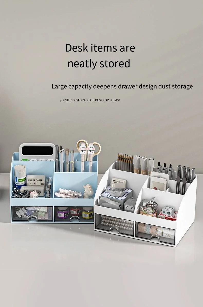 Office desktop storage box Transparent small drawer storage cabinet Stationery clutter on the student desk storage manufacture