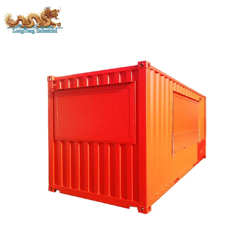 Prefab House Modular Mobile Luxury Fast Food House 20FT 40 Foot High Cube Container Restaurant With Kitchen Container Bar