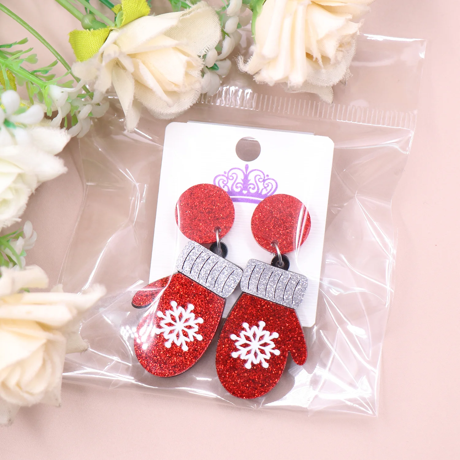 ERS741ER1578 Unisex CN Drop Christmas Cute Acrylic Earrings Top Fashion Jewelry for Wedding Gift Party Engagement Anniversary details