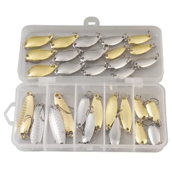 Cheery Steel Hook Lure Set for Bass Trout Catfish Hard Metal Saltwater and Freshwater Fishing Spoons Lures – Metal Jig – view 3