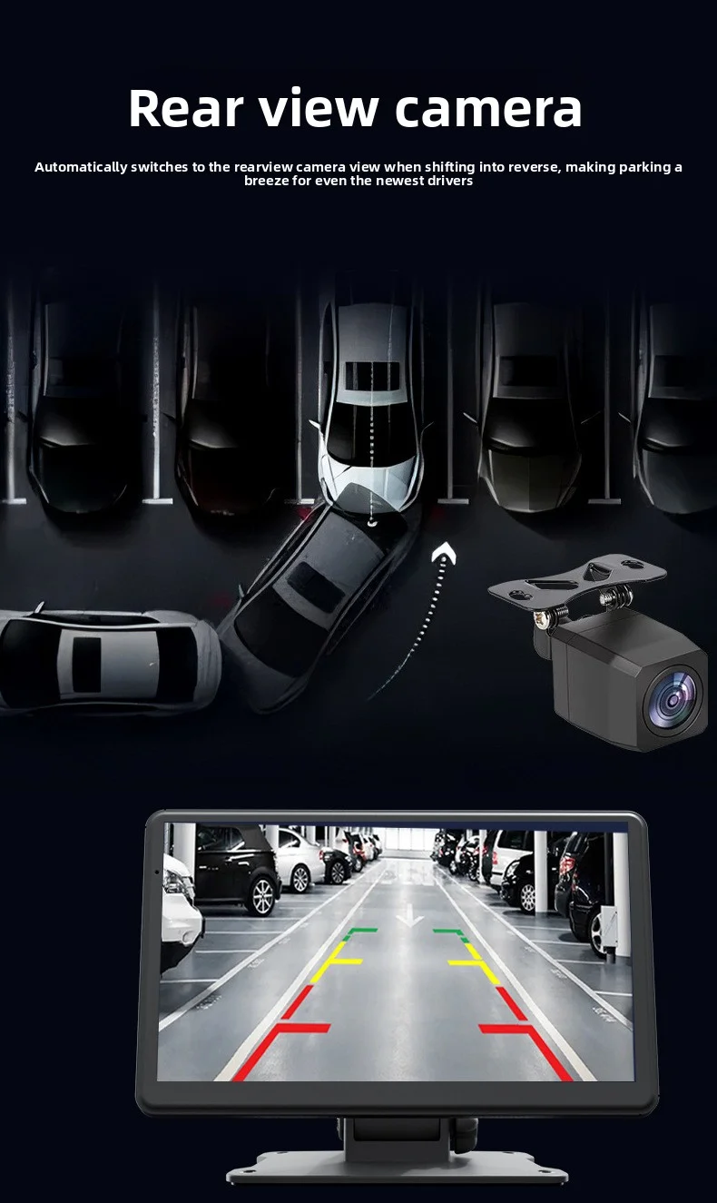 7-Inch Wireless CarPlay Adapter with Screen Mirroring MP5 Player Wired to Wireless CarPlay Navigator