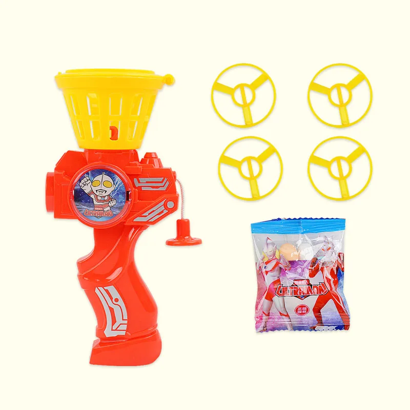 Детская игрушка летающая тарелка пистолет конфеты игрушка с поп-камнями конфеты Необычные милые конфеты НЛО игрушки