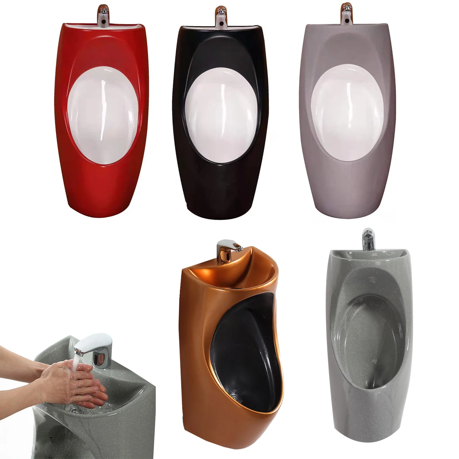 Portable Urinal Sink In Oneurination Combination Salon Metro Sanitary