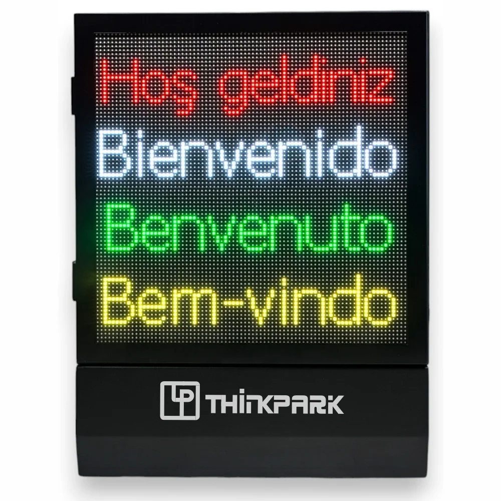 全球语言特殊字符室外P4停车场出入口发光二极管显示屏