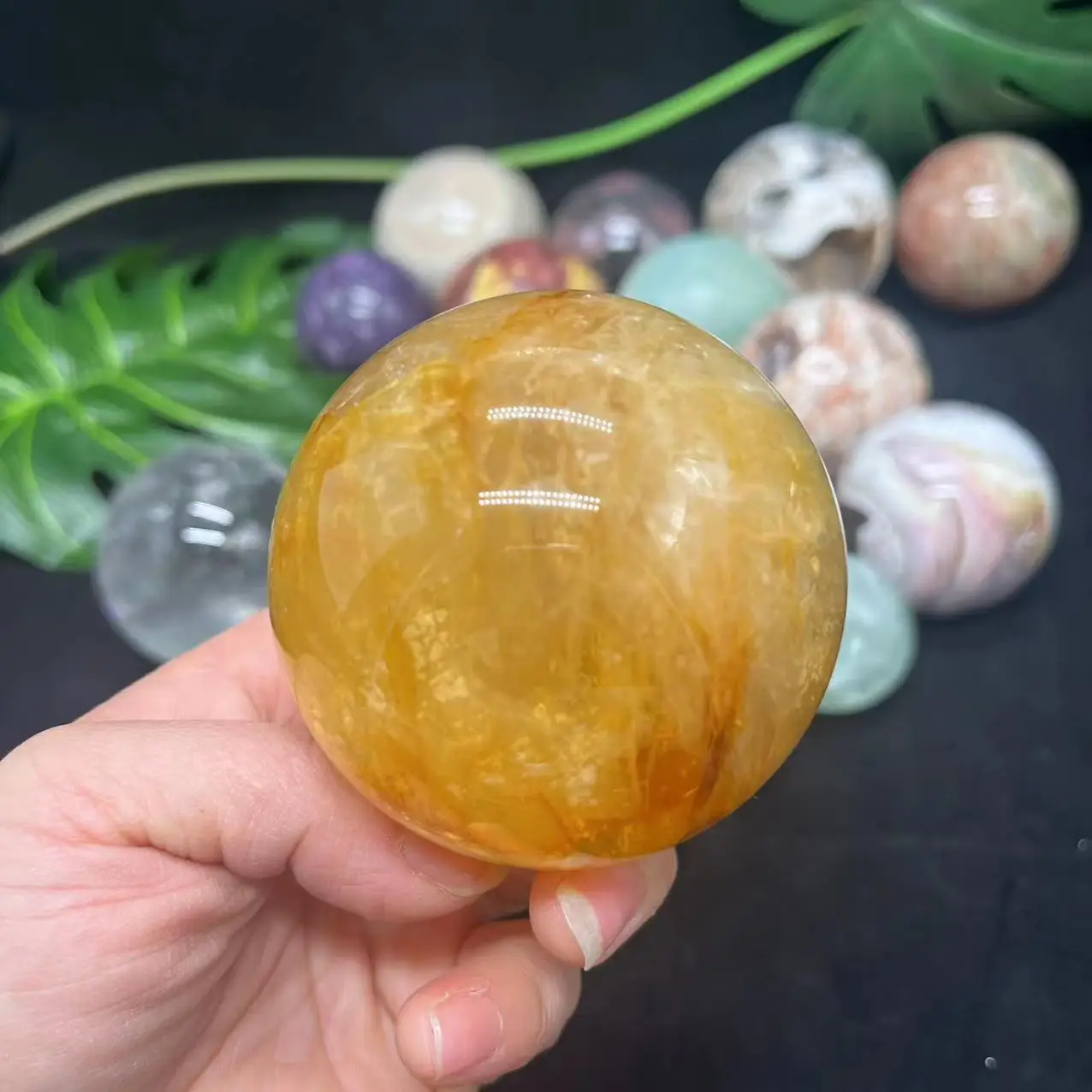 Wholesale Natural Mix Gemstone Sphere Obsidian Amethyst Rose Quartz