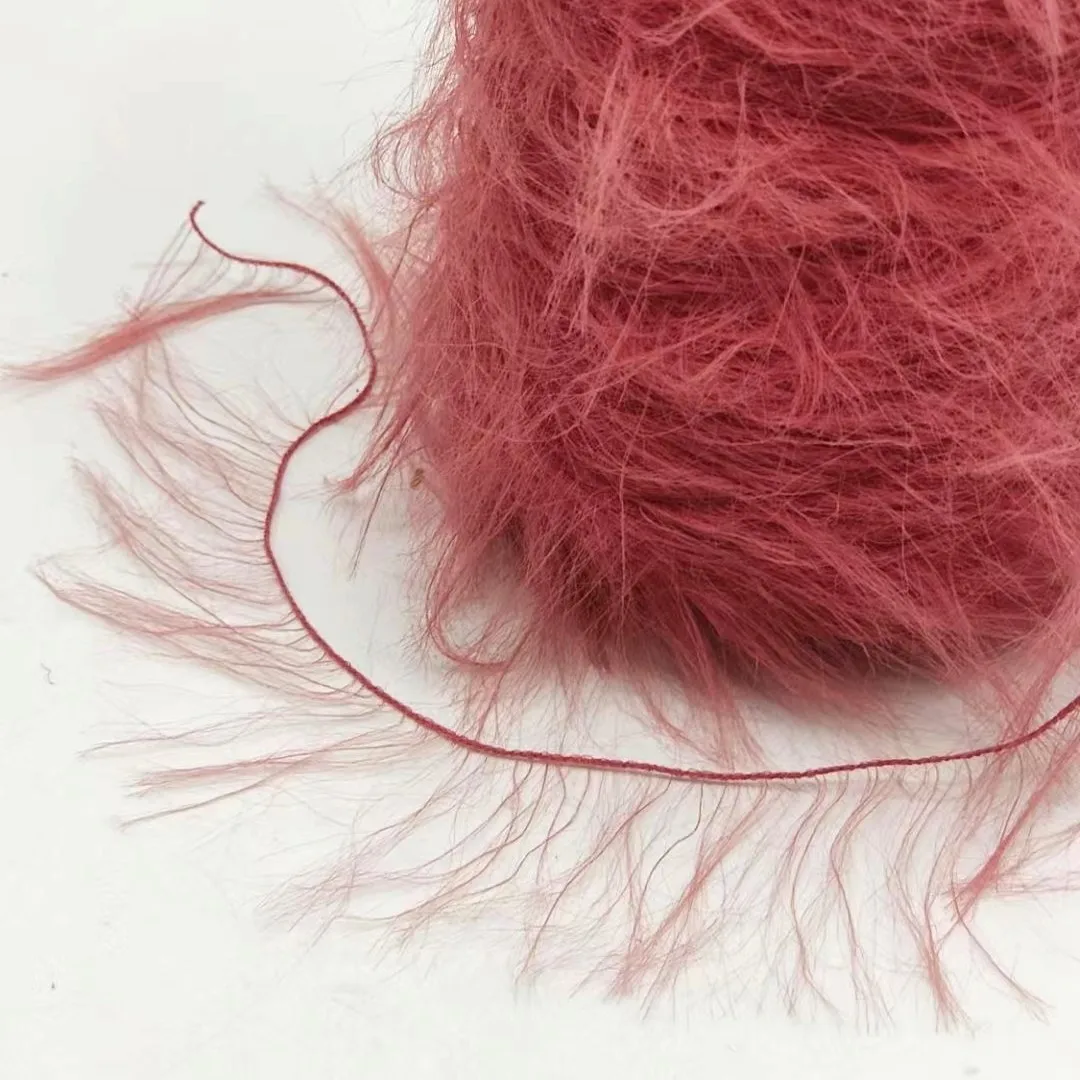 Factory Direct Sell 5cm 8cm Mink Yarn 100 Nylon Soft Fancy Yarn Hair