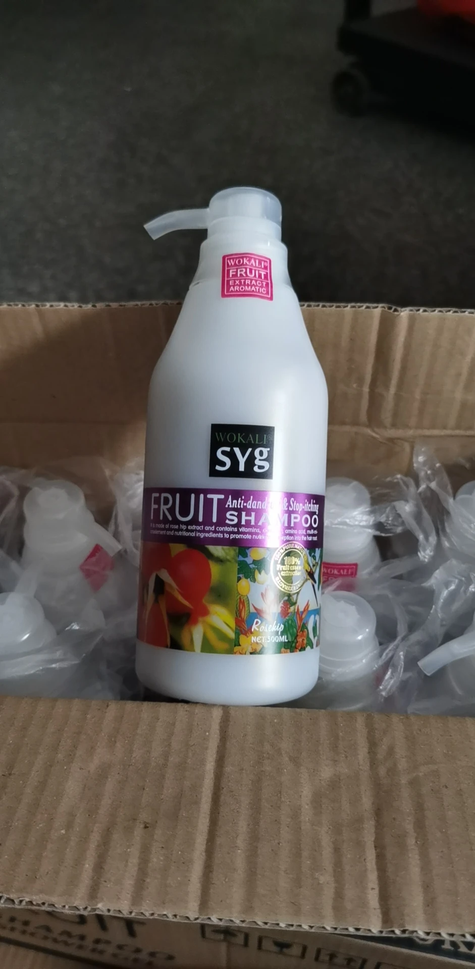 500ml Wokali Syg Fruit Hot Sell Shampoo Long Lasting Fragrance Fruit