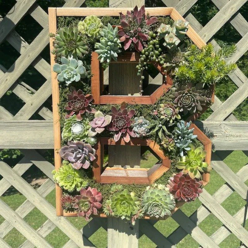Multi Types Containers Wood Craft Garden Decoration Creative Letters ...