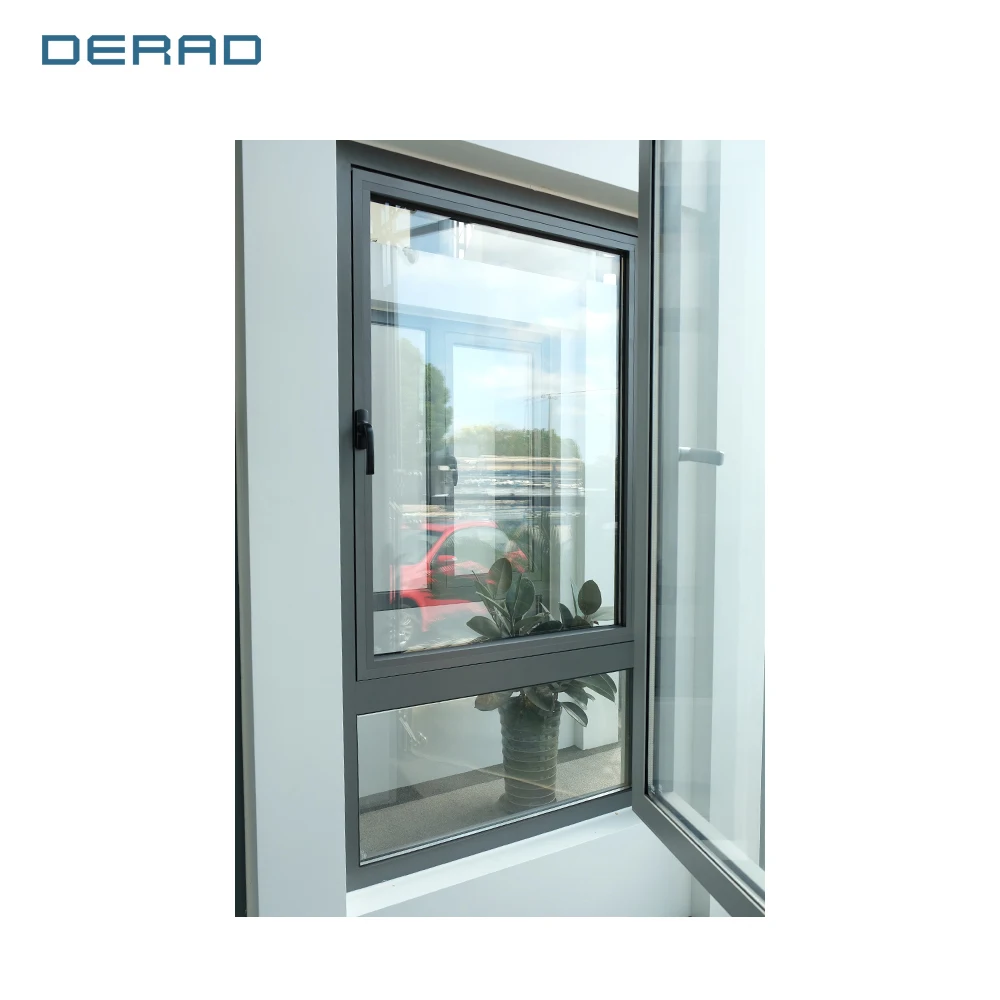 Derad modern design thermally broken outward opening window easy to open casement windows