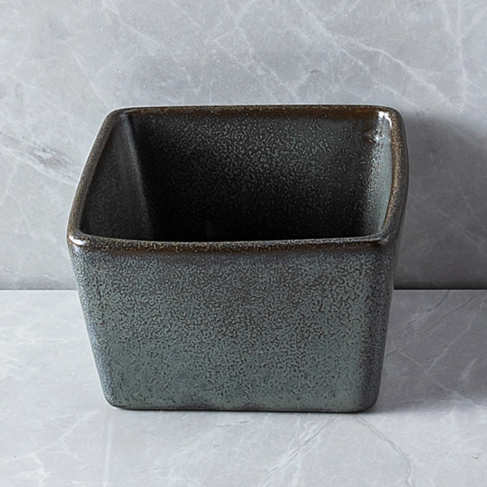 Table Seasoning Pot Soy Sauce Pots Toothpick-Holder Dish Saucer Square Ramkin Ceramic Spoon Chopstick Stand Salt & Pepper Shaker