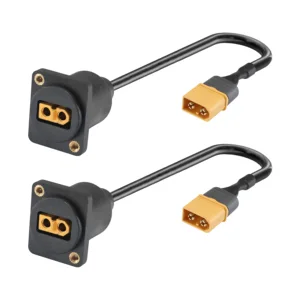 20cm 16AWG D-Type XT60 Male to Female Mount Panel Extension Power Cable for Solar Generators 6S LiPo Drone Batteries