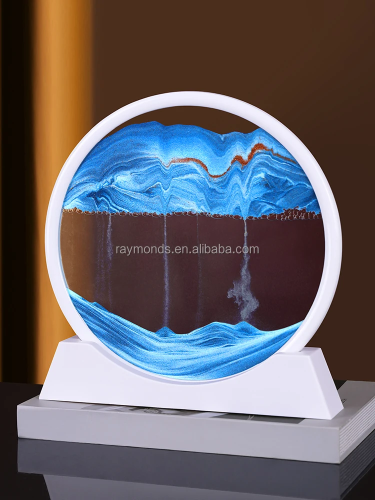 2022 Hot Selling Home Decor Item Round 3d Moving Sand Art Picture Buy