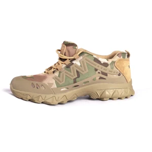 Wholesale Outdoor Shoes Anti slip Walking Footwear Low Top Lace-up Casual Outdoor Camping Lightweight Tactical Shoes Can OEM