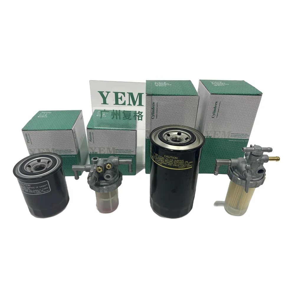 3T72 Engine Filter Element Oil Fuel Fit for Yanmar Excavator Forklift Diesel Engine Repair Parts
