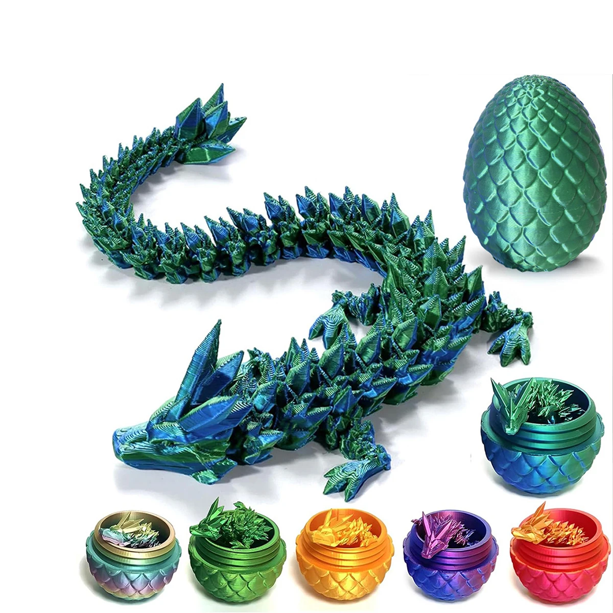 Custom 3d Print Articulated Flexible Dragon Pla Filament 3d Fabricated ...