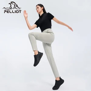 2026 Pelliot Outdoor Quick Dry Trousers Women Hiking Mountaineering Lightweight High Elastic Durable Breathable Sports Pants