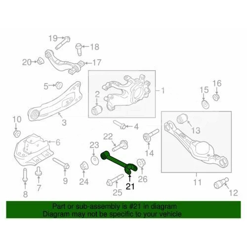 BT4Z5500D CT435500AA CT4Z5500B CT4Z5500A Rear Lower & Upper Short Vert... — 3
