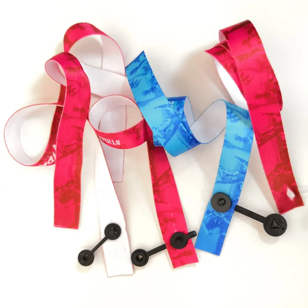 Single Use Plastic Snap Clip for Fabric Wristbands
