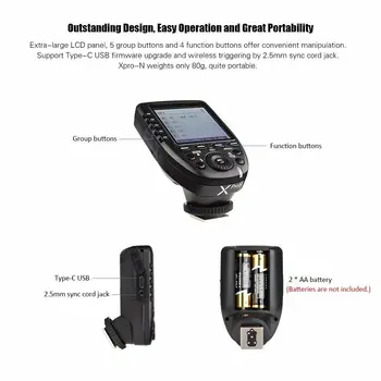 Godox Xpro-N 2.4G I-TTL HSS Wireless Flash Trigger Transmitter for Nikon DSLR detail image