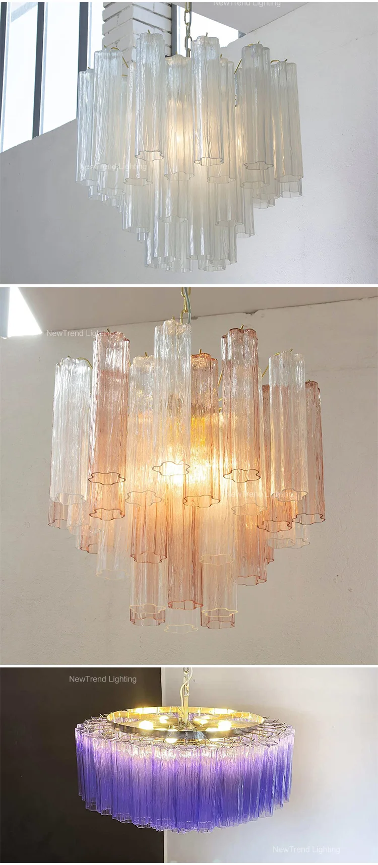 cpl 444 custom french vintage murano glass chandelier glass suspension lighting for hotel lobby-4
