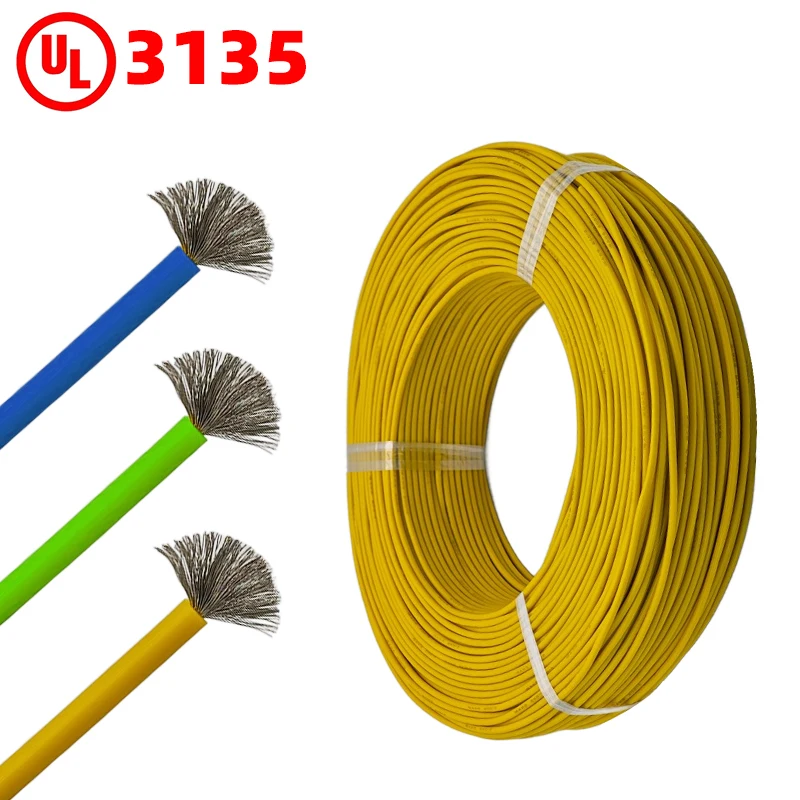 Custom UL 3135 Flexible Silicone Rubber Insulated Cables 12 14 16 18 Awg Tinned Copper 2.5mm High Temp Electric Wire Cable