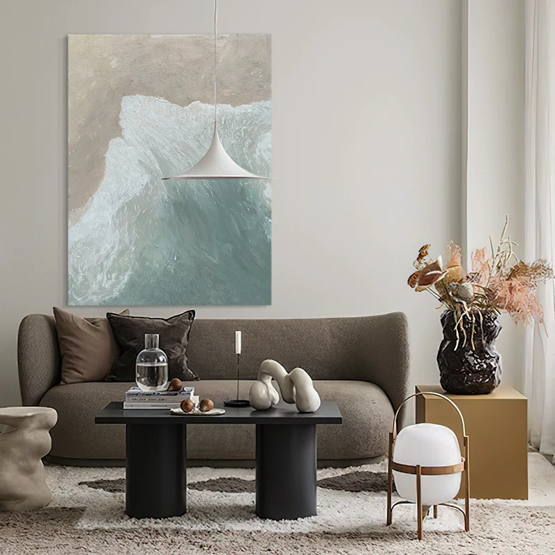 Seascape painting Living Room Wall Art  Original Hand-painted  Abstract Design wall painting