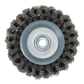Electric drill brush 4 inch M14 hexagonal bowl type carbon steel twisted wire brush steel bowl paint derusting brush head