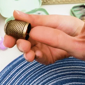 Metal Copper Sewing Thimble Finger Protector Adjustable Finger Shield Ring Fingertip Thimble Sewing Thimble Finger Protector