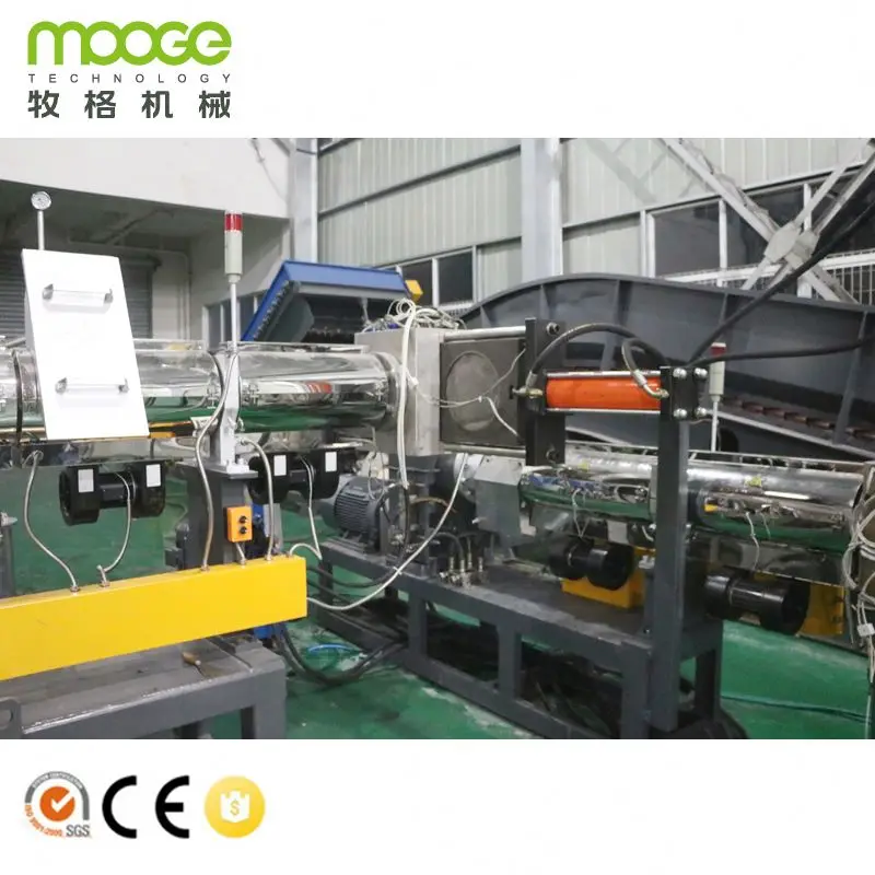 Single Screw Extruder Water Cooling Compound Granules Pelletizing Line