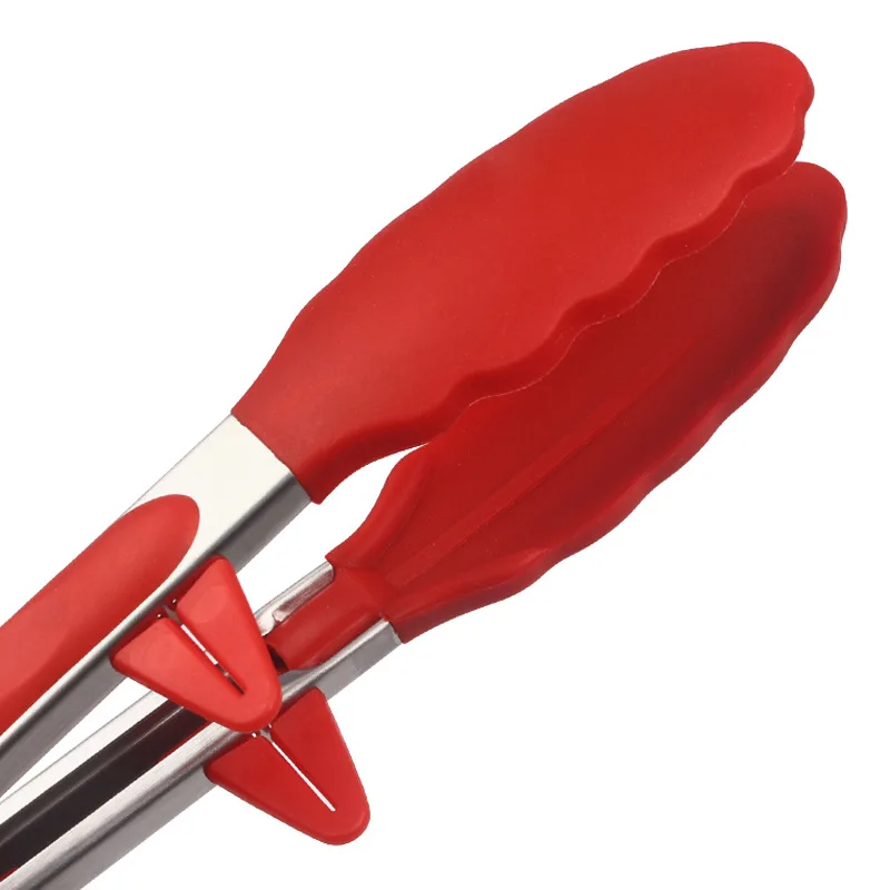 Silicone Tong Built In Stand 9 Inch Or 12 Inch Salad,Cooking And Bbq