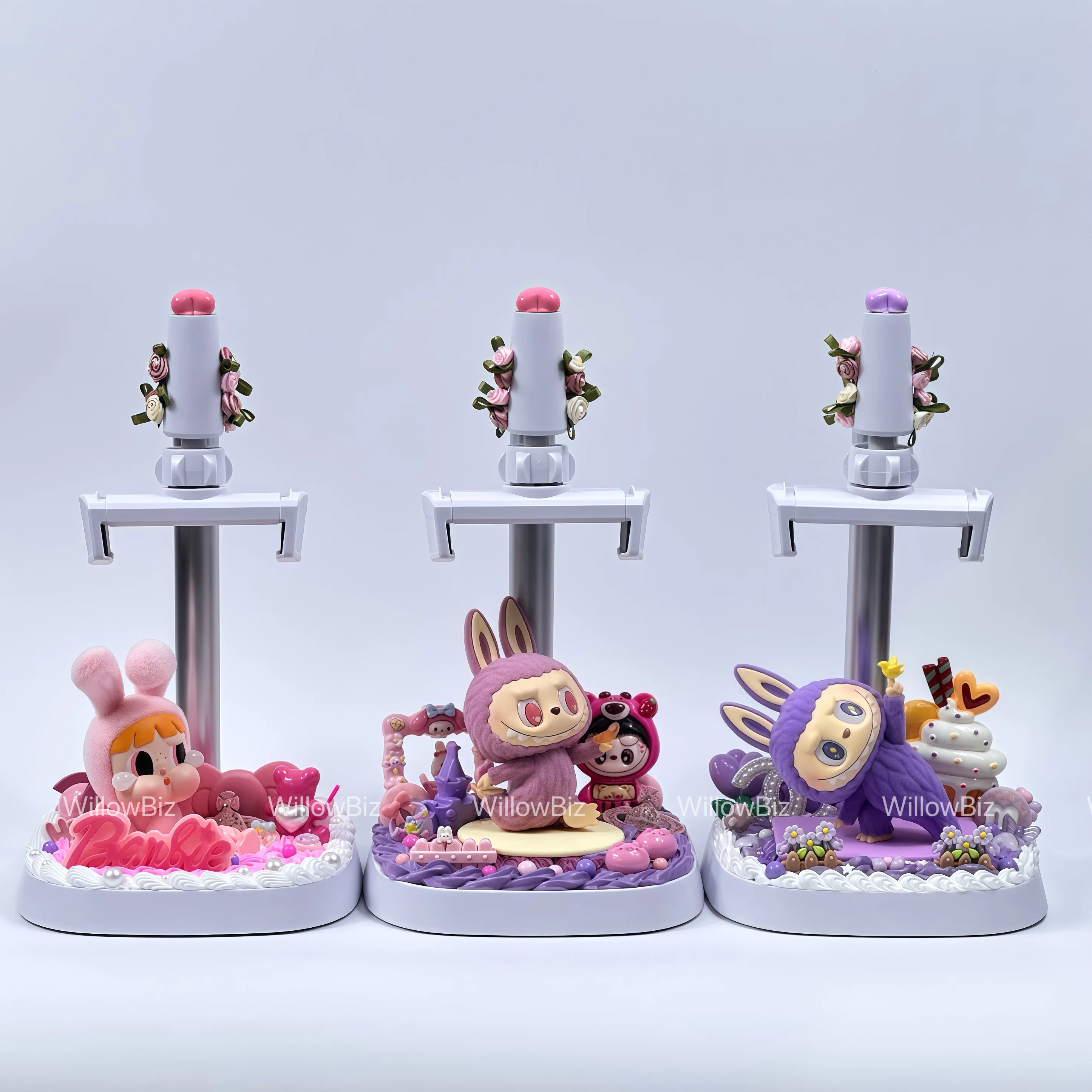 LABUBU CRY BABY POP MART MOLLY Phone Stand Phone Holder Authentic Charm DIY Cute Adjustable DIY Factory Strap for All Phones