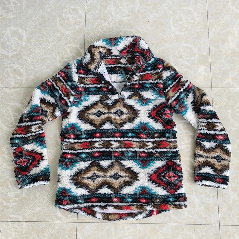 plus size aztec pullover