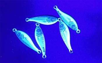 30g 60g 3D Printing Luminous Fishing Lead Jig Lure Slow Casting Glow Belly UV Light Effect Bottom Bait – Metal Jig – view 5