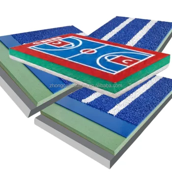 Multi Color Mdi Pur Running Track Athletic Synthetic Rubber Running Track Stadium Tartan Runway Material