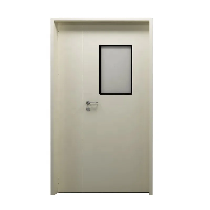 Customized HPL Hospital Colorful Double Swing Medical Door Industrial Workshop Single Swing Door