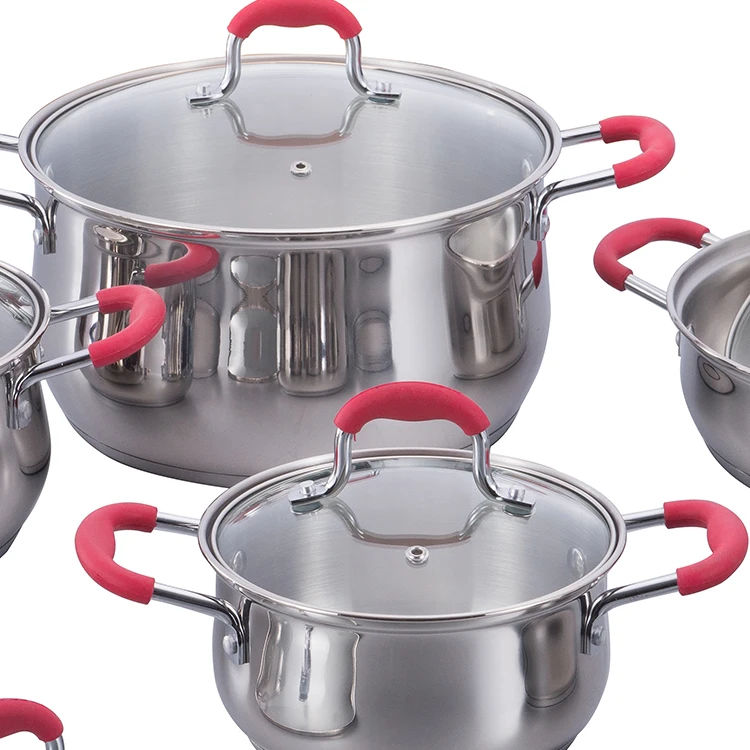 Professional Custom Stainless Steel Cookware Sets Non Stick Cooking Pots Sets factory