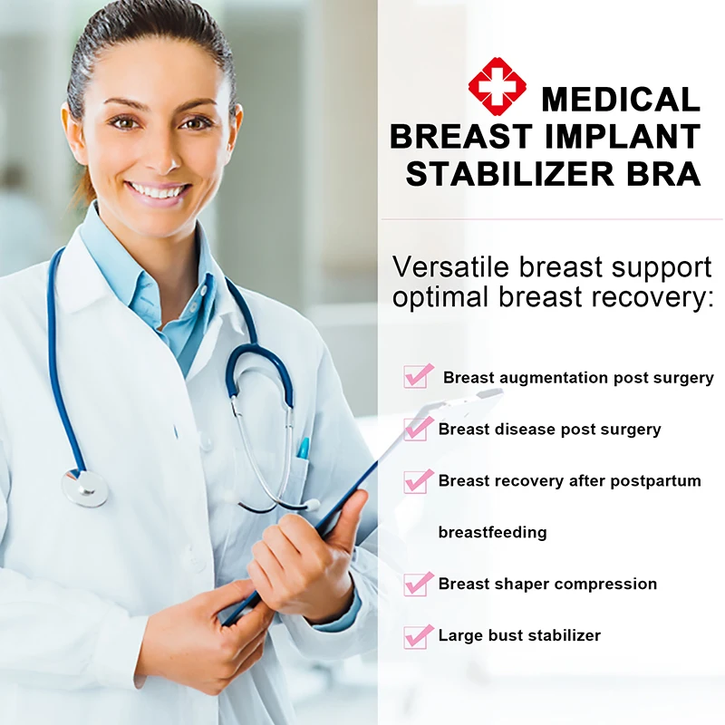 Recovery Shaper Tops Medical Grade Compression Bra Post Surgery Breast Augmentation Bra