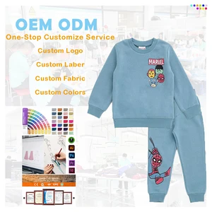 Organic Cotton Baby Tracksuit Fashion Children Kids Clothing Set Casual Cute Baby Boy Winter Clothes Set for 1 to 5 Years