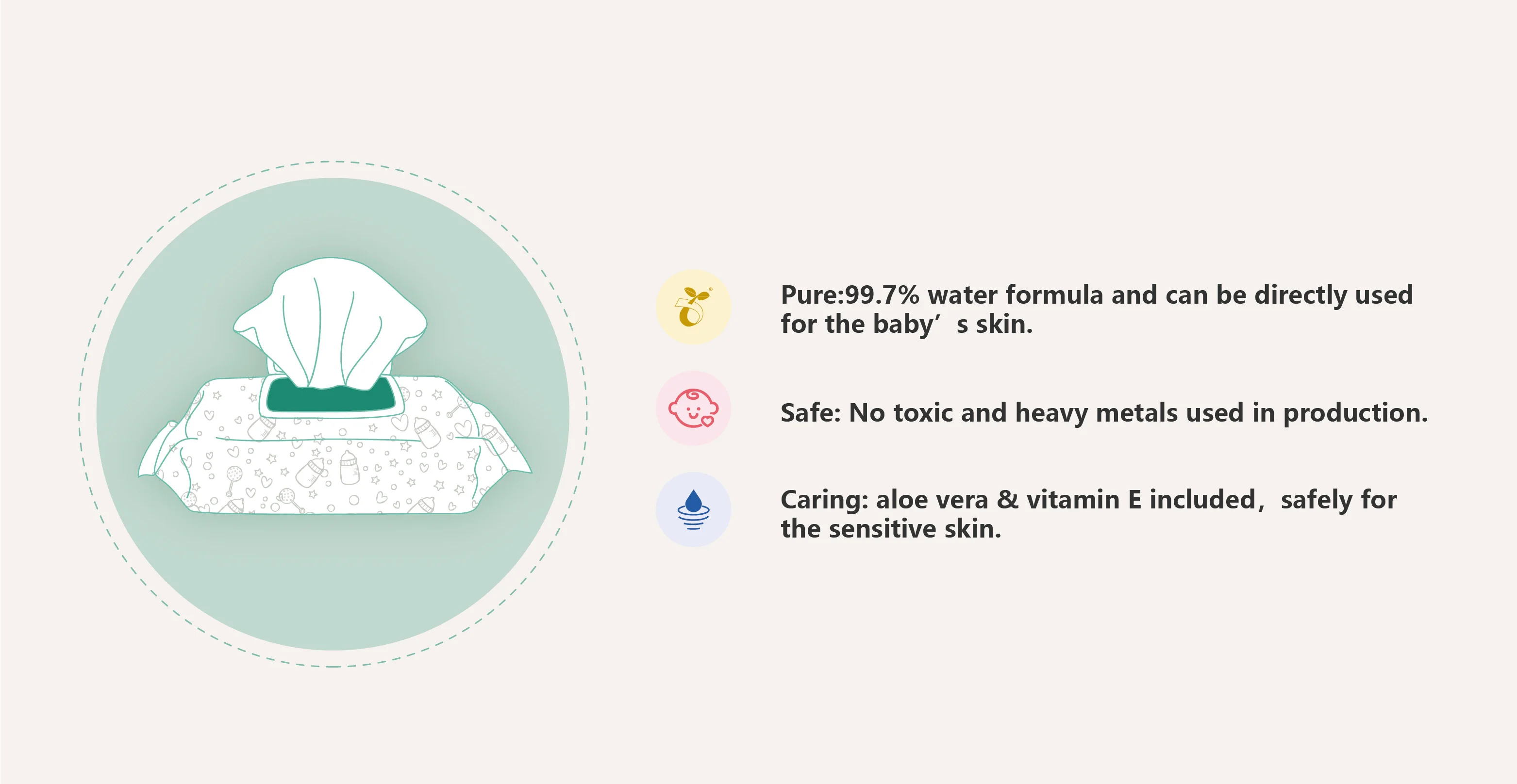 OEM ODM unscented custom baby skin friendly tissue wet paper agent non woven toilet wipes