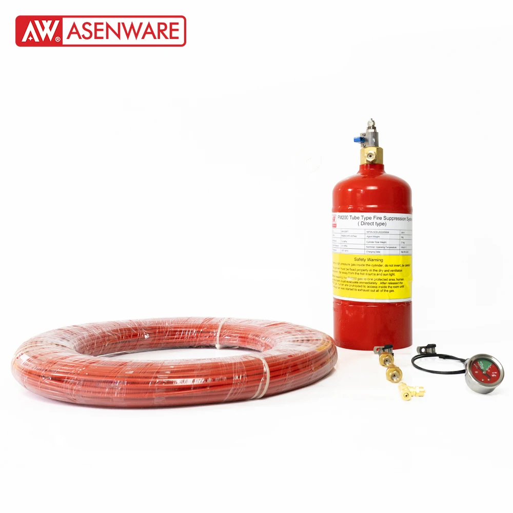 Asenware Автоматическая установка для Fm200 N1230 FK5112 газа дымогарной трубы система подавления