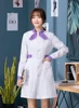 Purple bow long sleeve
