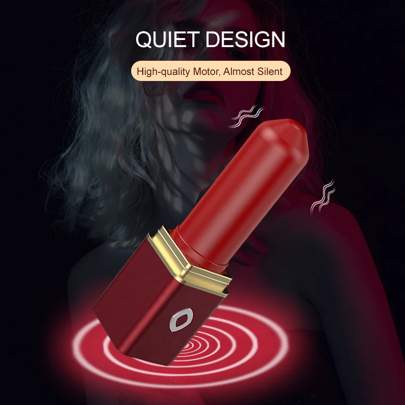 LOTUSIF Discreet Makeup Case Design Dual-Purpose Lipstick Vibrator for Women Anal/Clitoral Stimulation Female Vibrator