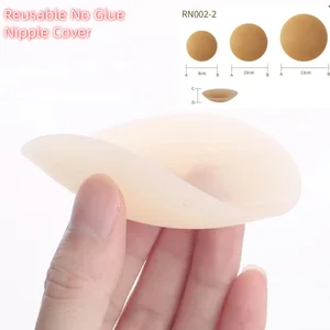 Reusable No Glue Nipple Cover Fashion Silicone Nipple Cover Pasties With Box Petals Nipple Stickers