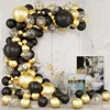 black gold confetti