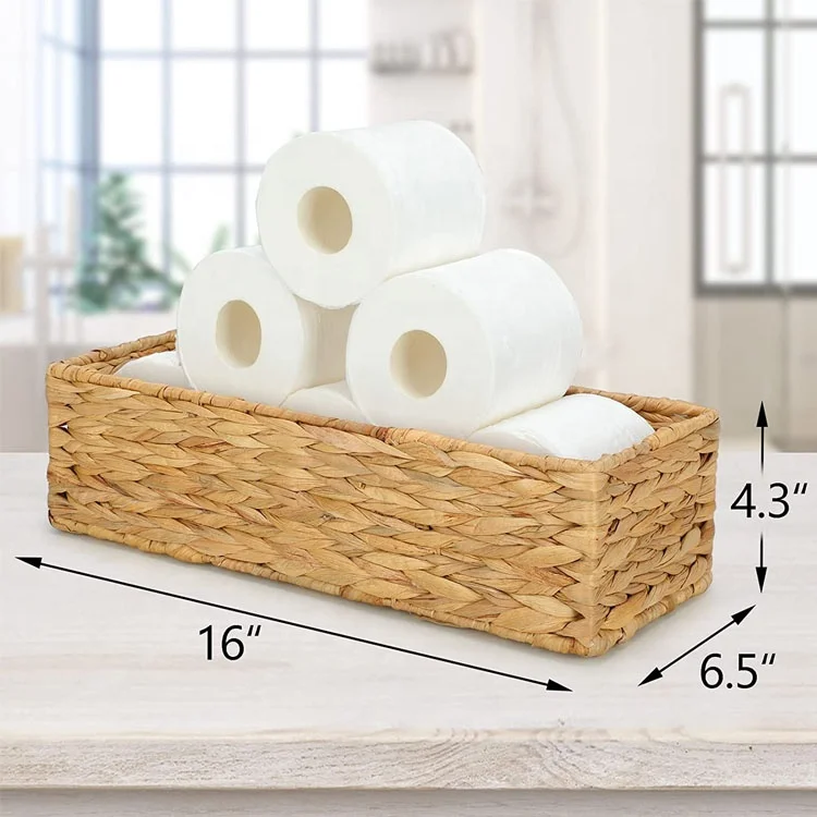 Bathroom Wholesale Toilet Tank Paper Storage Basket For Organizing